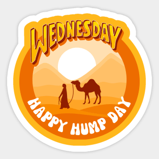 Retro 90s Its Wednesday Hump Day Happy Hump Day Memes For Work Funny Employee Good Morning Sticker